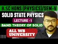 Band Theory of Solids  | B.Sc. Physics Hons | Origin of Band Theory &amp; Kronig-Penney Model