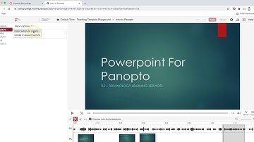 Adding Captions to Panopto