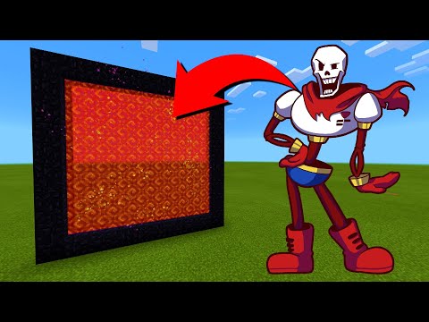 How To Make A Portal To The Undertale Papyrus Dimension in Minecraft!