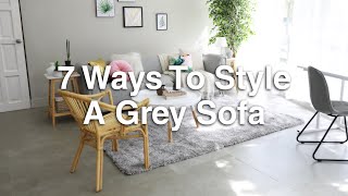 7 Ways To Style A Grey Sofa | MF Home TV