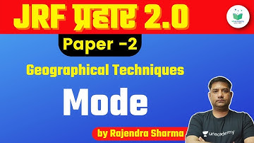 NTA UGC NET 2021 | Geographical Techniques by Rajendra Sharma | Mode