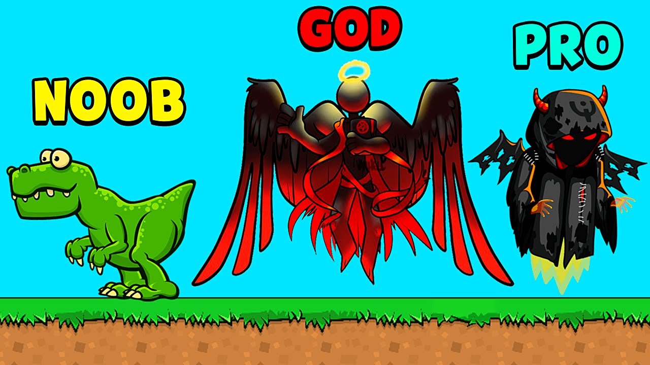NOOB vs PRO vs GOD - FlyOrDie.io All Bosses 