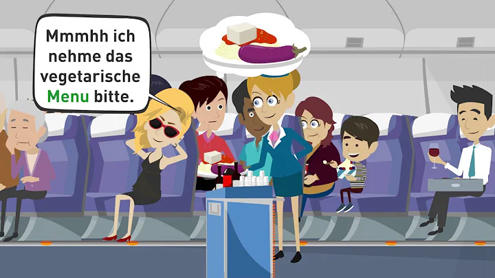 Learn German A2, B1 / Tina and Daniel fly on holid...