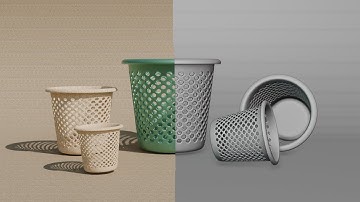 Blender Modeling Tutorial | Realistic Dust Bin Modeling Practice for Beginners