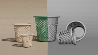 Blender Modeling Tutorial | Realistic Dust Bin Modeling Practice for Beginners