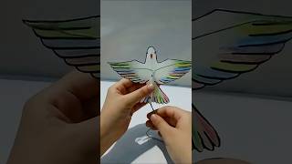 Flying paper birds Crafts ✨🕊️ Easy DIY for Beginners #shorts #crafts #virals #ytshorts #birds #diy
