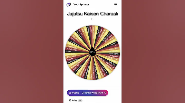 Spin the Jujutsu Kaisen Wheel! Who Are You? #jujustukaisen #jujutsukaisenedit #jujutsu #spinthewheel