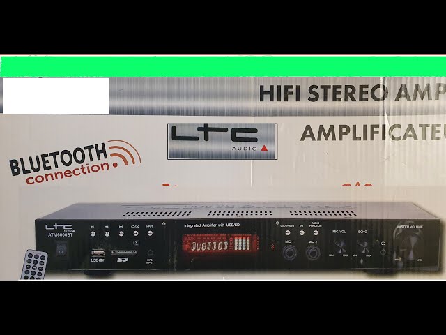 AMPLI HIFI STEREO KARAOKE Home-cinéma LTC Auio ATM6500BT 100W + 3x20W + USB  Bluetooth FM AUX DVD + MICRO