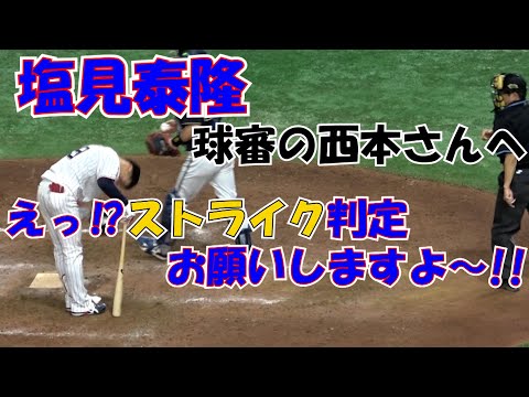 2021 日本シリーズ 第5戦 ヤクルト塩見 1点追う最終回 ストライク判定にお願いしますよ!! 現地映像