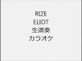 RIZE ELIOT 生演奏 カラオケ Instrumental cover