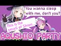 [Murasaki Shion] Aqushio party [Minato Aqua, Hololive Eng Sub]