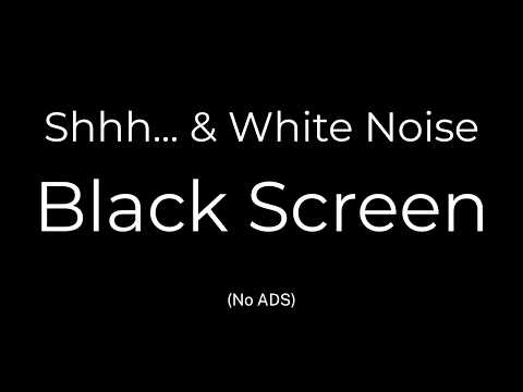 Shhh Noise for Babies 🍼 24 Hours Soothing White Noise for Restful Sleep | Black Screen No Ads