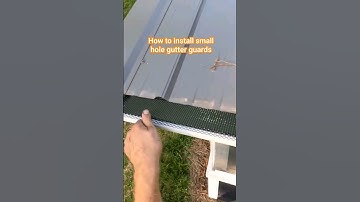 How to install a E-Z Lock small hole gutter guards on seamless rain gutters #guttercover #leaffilter