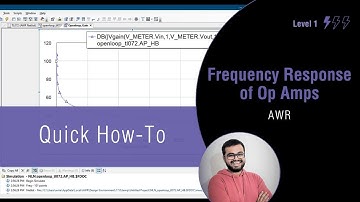 AWR Tutorial: Frequency Response of Op Amps
