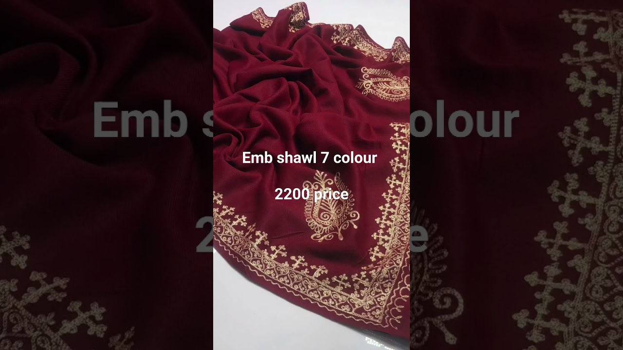 7 colour shawl winter special