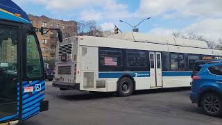 MTA 2011 C40LF 292 on the Bx11 and 2021 LFS HEV 9661 on the Bx13