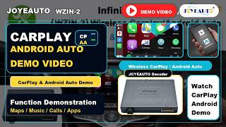 Infiniti QX60/Q70 Wireless CarPlay & Android Auto Demo | Joyeauto WZIN-2