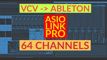 VCV to Ableton up to 64 channels - ASIO LINK PRO tutorial (FREE, Windows)