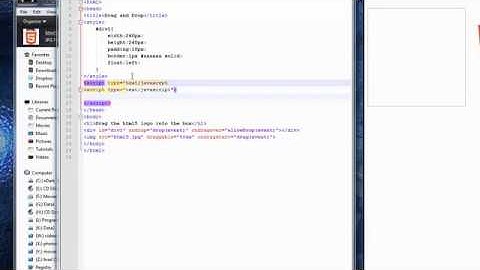 HTML5 Features - HTML5 FEATURE DETECTION AND DRAG AND DROP - PART 2