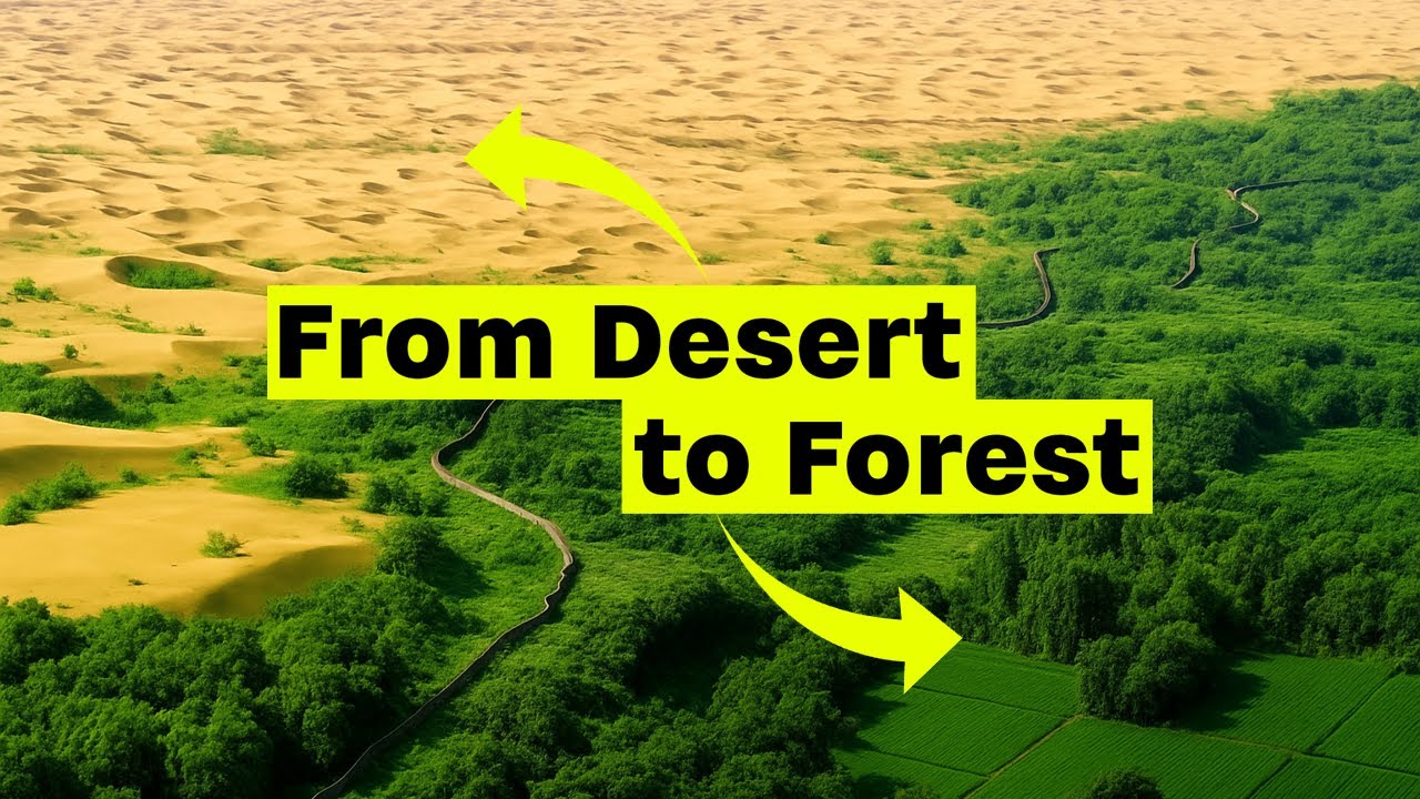 Как Китай превращает «Море смерти» в зеленый лес!