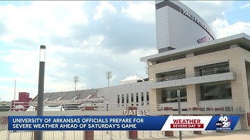 Severe Day: What to know about Razorbacks football weather plan