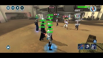 Vader vs GL Rey, RH Finn & Poe | 3v3 GAC