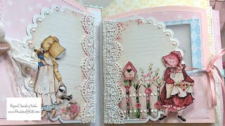 Shabby Chic Mini Album Tutorial usingThe Picking Garden and Tonic Studios Perfect Locks Dies