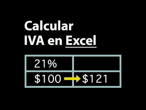 Cómo calcular el IVA en Excel