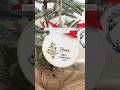 Christmas keepsake for your baby | DIY Hand Embroidery Christmas Ornament | First Christmas 2025