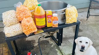 Homemade kettle corn and gourmet popcorn