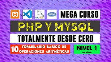 FORMULARIO de operaciones aritméticas básicas - Curso de PHP y MySQL - Capítulo 10