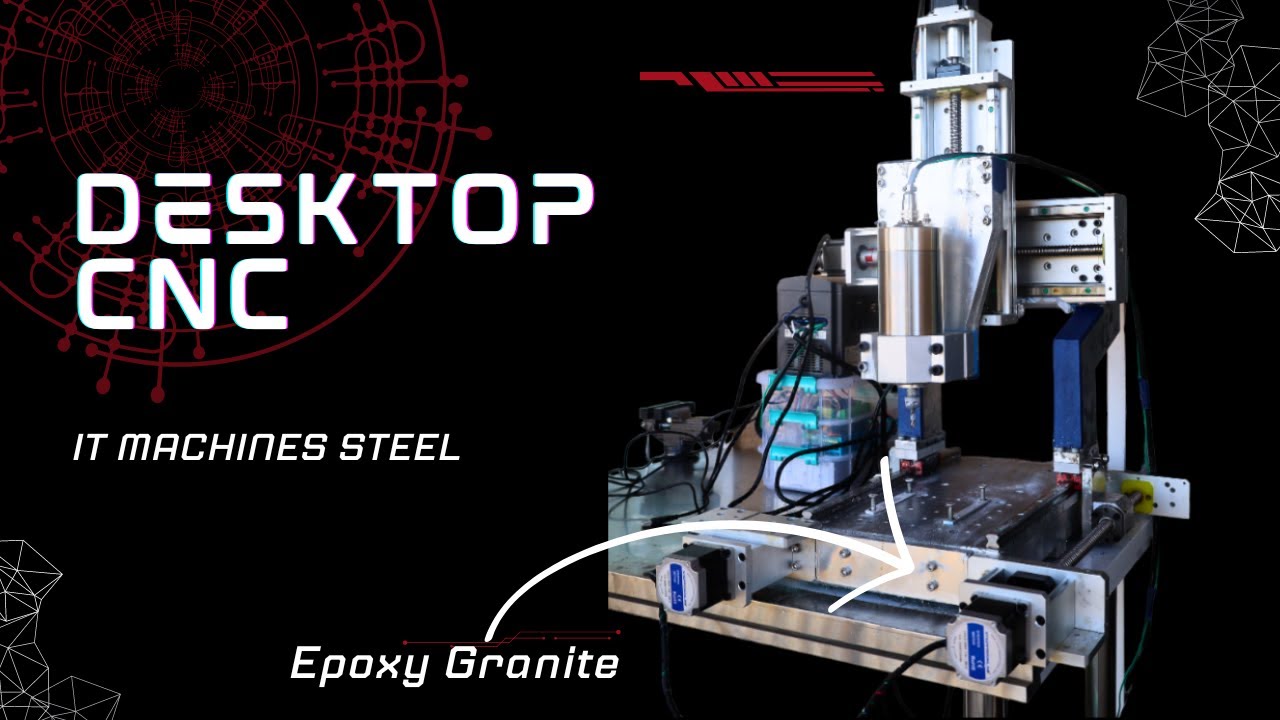 How I built a desktop DIY CNC machine (CNC router) that mills steel | Sturdy | Precise