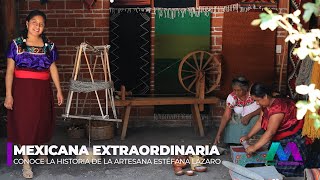 Teotitlán del Valle artesana Estefana Lázaro ME