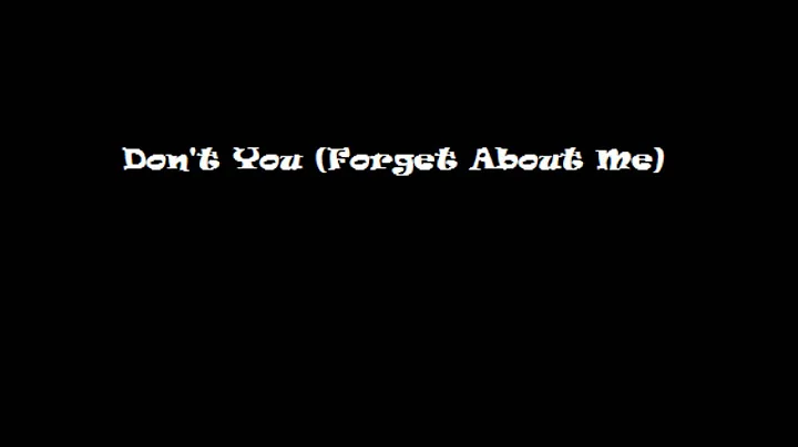 David Schommer ft. Lucy Woodward- Don't You (Forge...