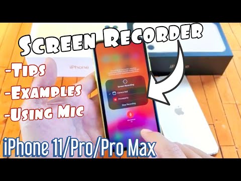 I show you how to use the screen recording feature with and without mic plus tips examples on apple iphone 11, 11 pro, pro max....