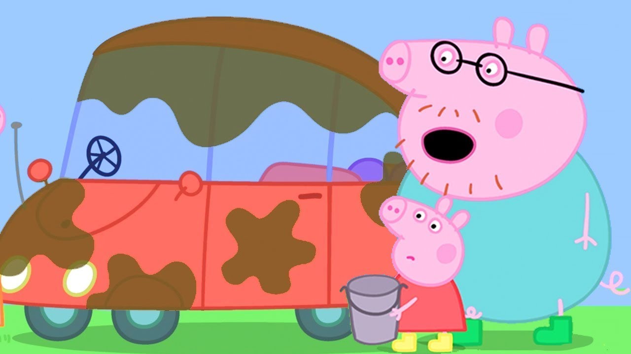 Peppa Pig in Hindi Cleaning The Car Gaadi Saaf Karna हिंदी