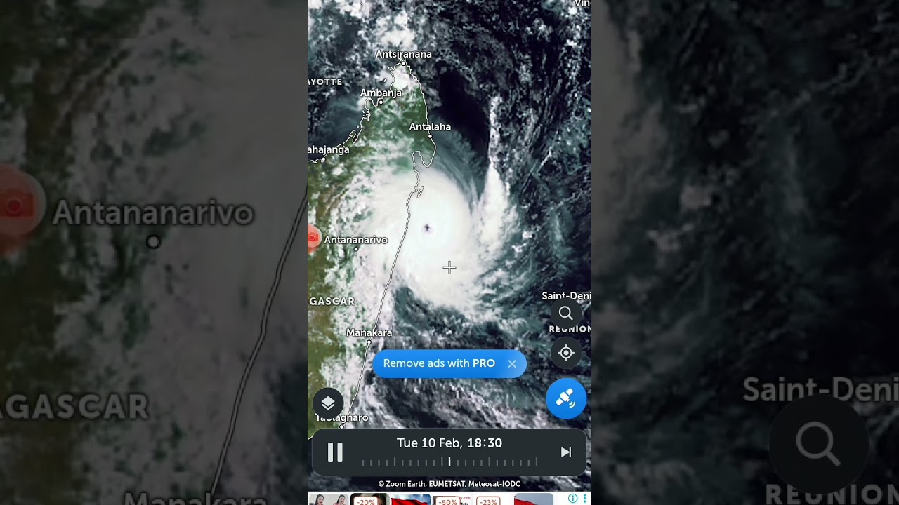Bão Gezani vào Madagascar rất tội nghiệp cho Madagascar 😢😢😢#typhoon #weather #hurricane #zoomearth