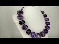 Amazing necklace natural amethyst  women's jewelry from natural stones
