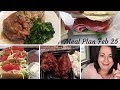 Meal Plan | Recipe Links | Feb 25