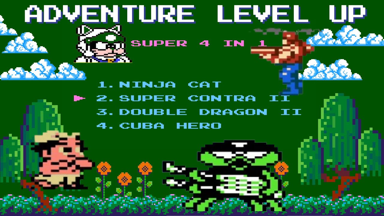 NES 4 in 1 Gameplay – Vintage Retro Gaming Nostalgia