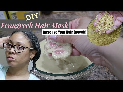 速い髪の成長のためのフェヌグリークヘアマスク！ | DIY自家製ディープコンディショナーレシピ
