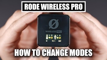 Change Modes On Rode Wireless Pro Receiver [ How To Tutorial ] Merged, Split, Safety, Timecode