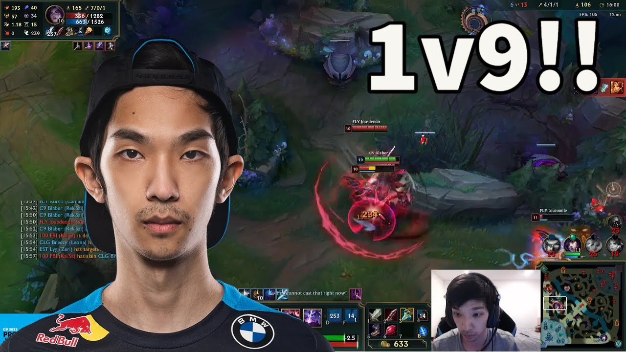 C9 Blaber Is SMURFING On This Champion In CHAMPIONS QUEUE!! YouTube