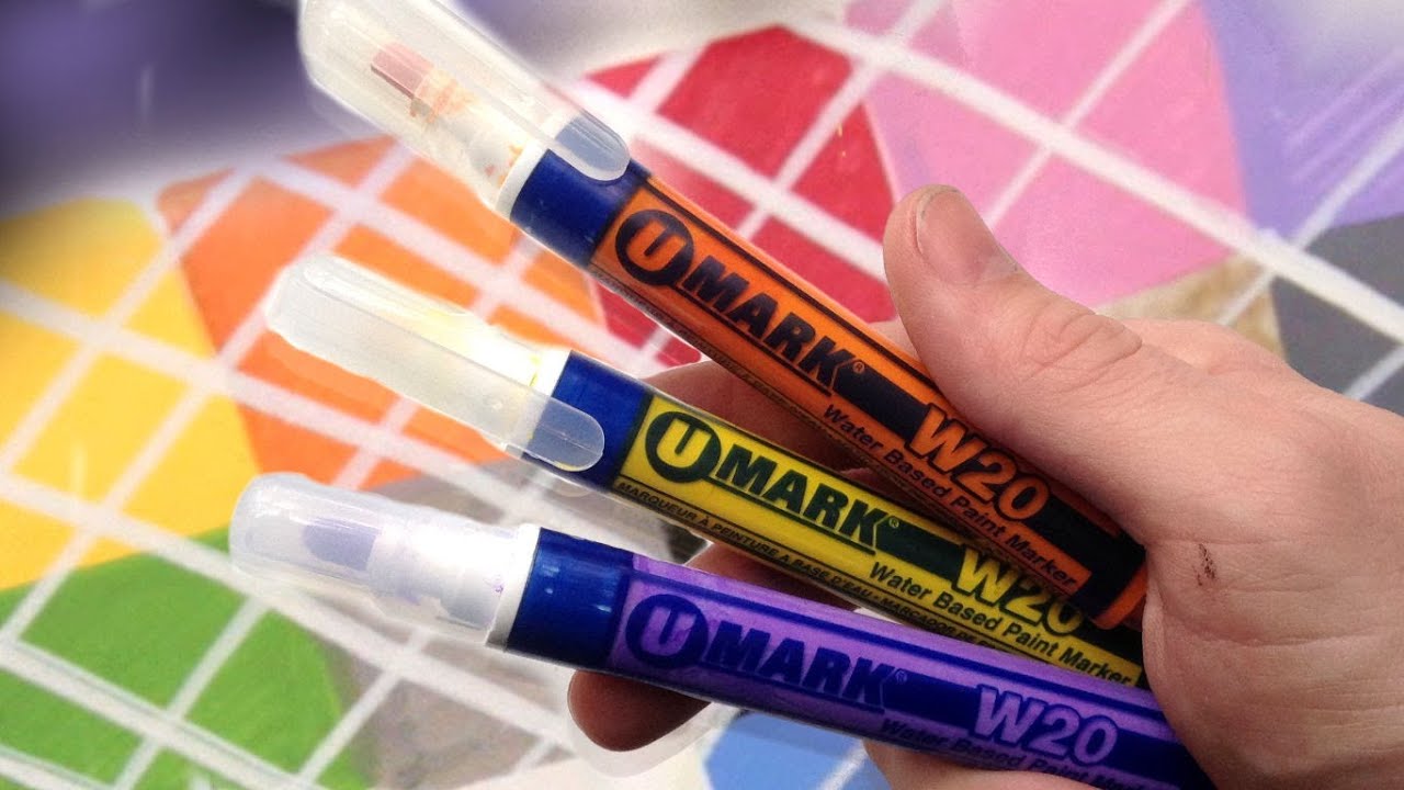 UMark W20 Paint Marker Review and Surface Test YouTube