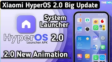 OMG Xiaomi HyperOS 2.0 System Launcher Biggest Update Release,New Features, Animation, Smoothness