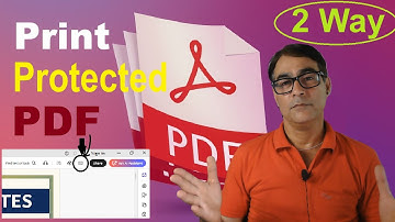 How To Unlock a PDF file Print Option | Print Password Protected PDF Files