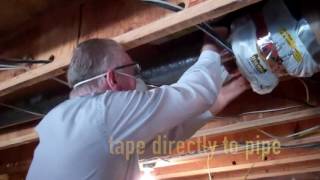 HVAC duct sleeve insulation  laziest product sold @ Home Depot