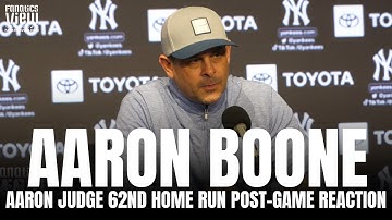 Aaron Boone Reacts to Aaron Judge Historic 62nd Home Run & Reveals When He Knew Judge Would Hit 62