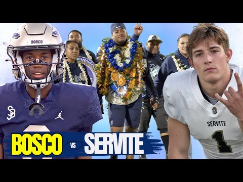 💪 #1 Bosco vs Servite | TRINITY LEAGUE DOMINANCE!! Undefeated Run Continues… Mater Dei Up Next 🔥