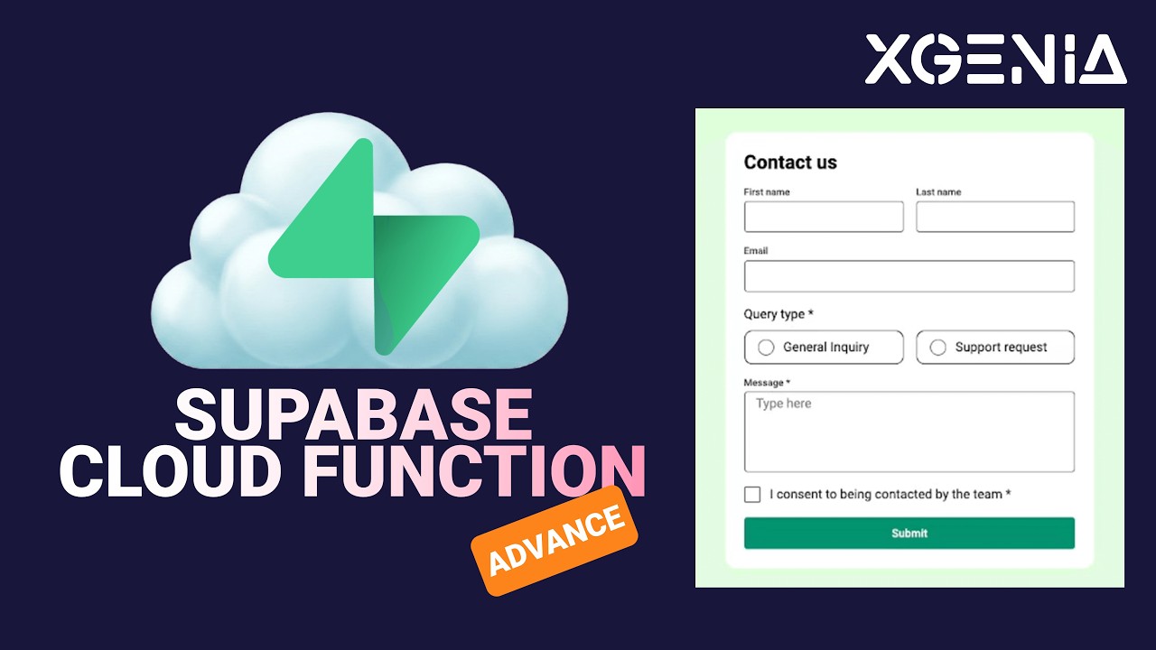 XGENIA Tutorial: Supabase Cloud Function Setup - ADVANCE - YouTube